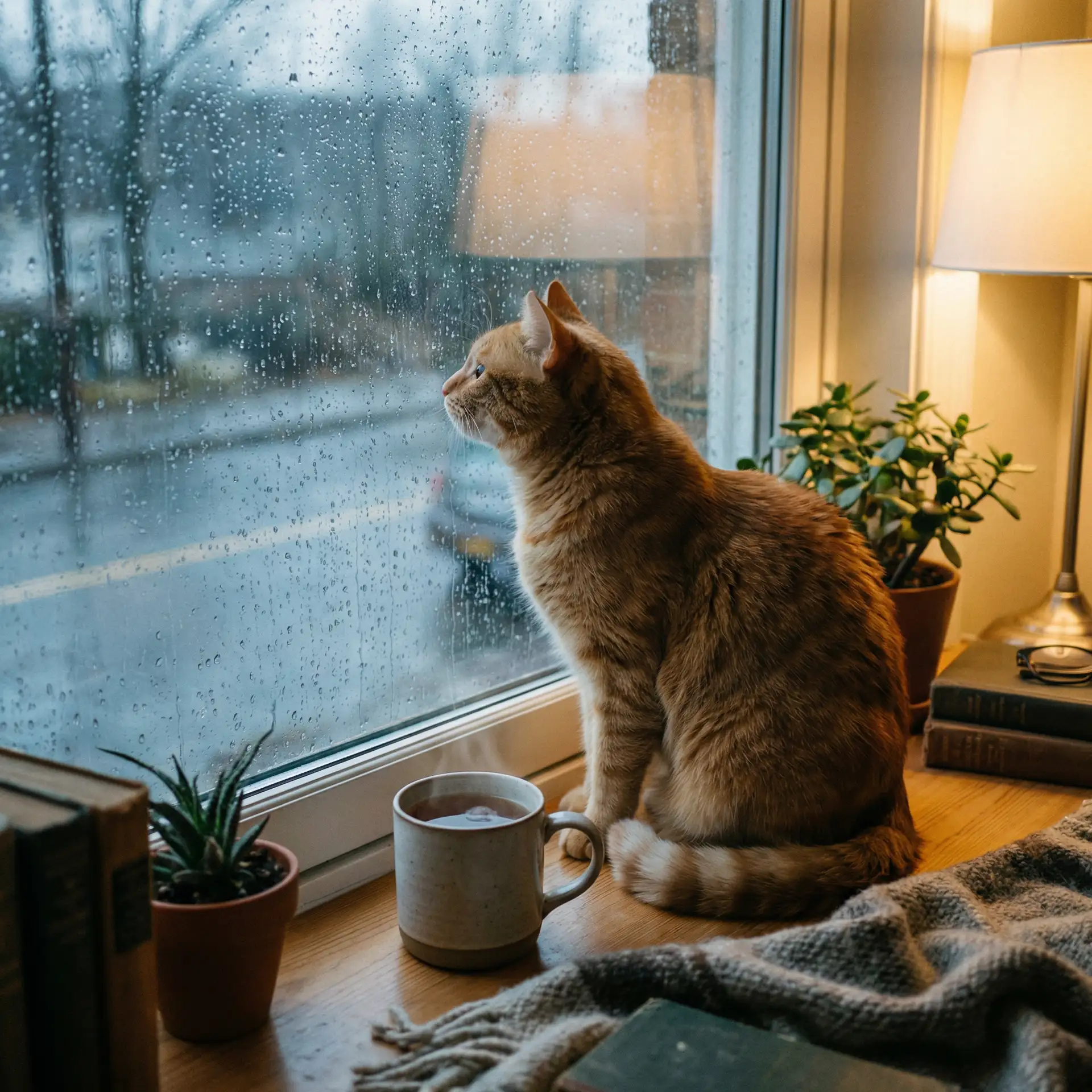 猫咪望着窗外的雨 - 轮到你了评价