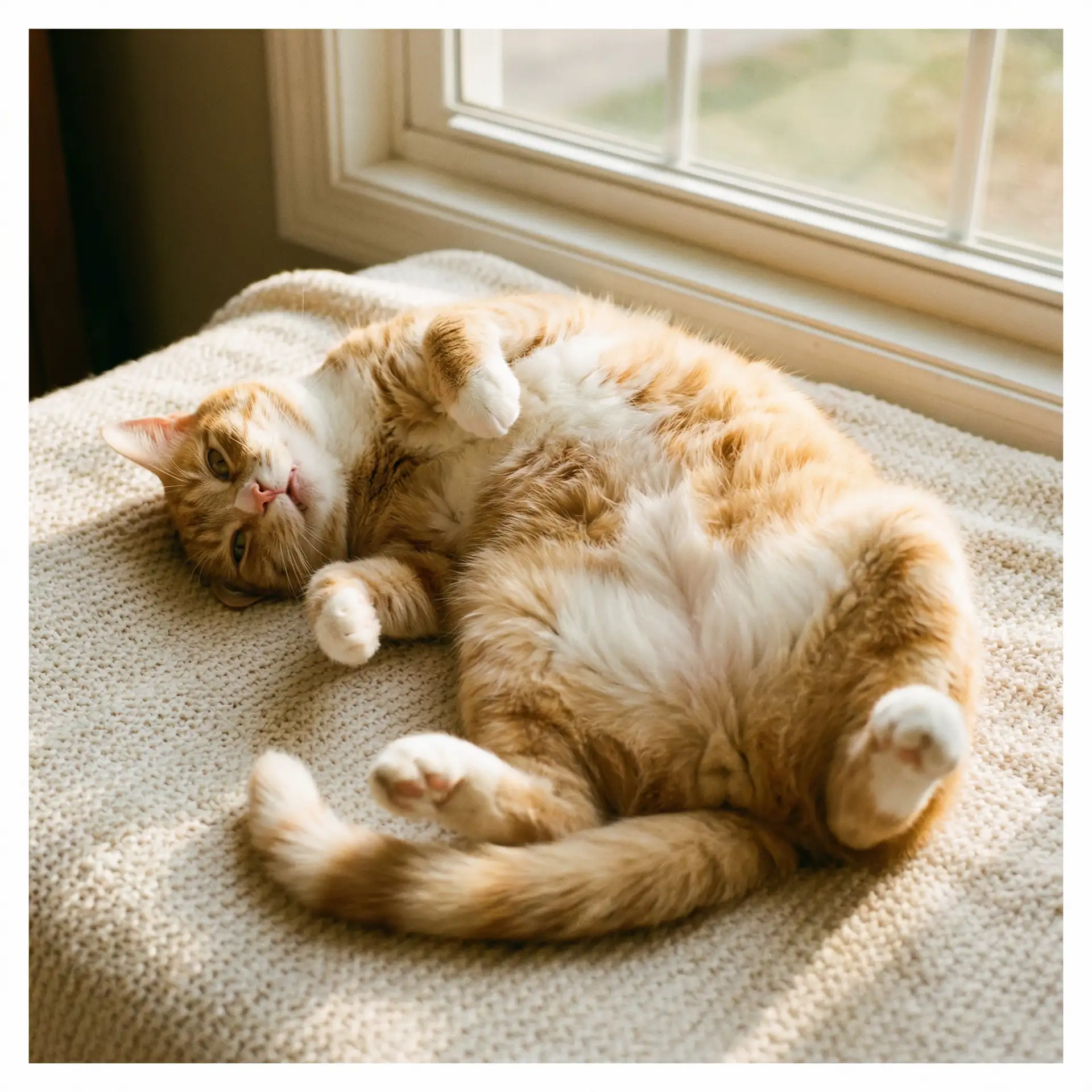 猫咪仰躺露出肚皮 - 轮到你了评价